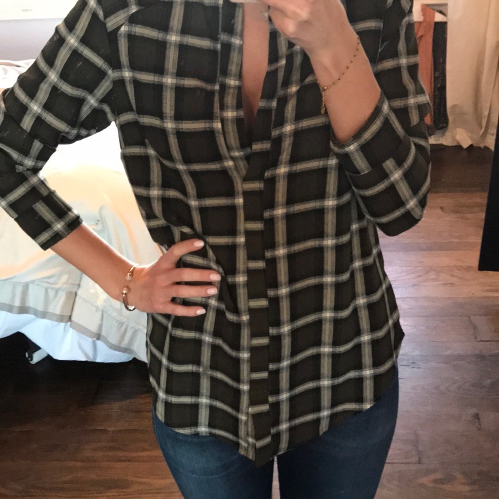 Plaid blouse